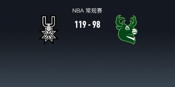 九游娱乐登录入口-NBA战报：马刺119-98大胜雄鹿，文班亚马22+10+1